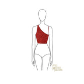 Couture Asymmetrical Crop Top